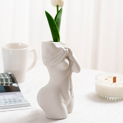 Elegant Human Ceramic Art Vases - Milan Angelina studios