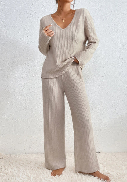 Elegant Knitted Two-Piece Set