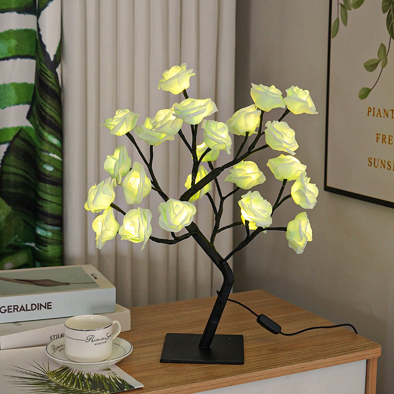 Rose Flower Tree USB Night Lamp - Milan Angelina studios