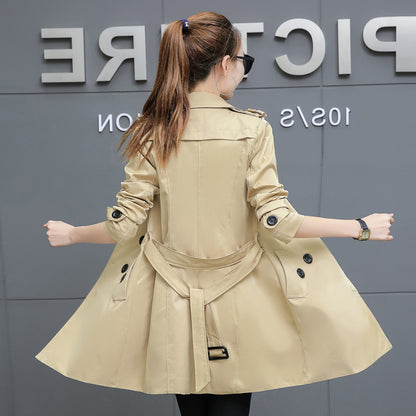 Elegant Slim-Fit Women’s Trench Coat