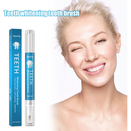 Jaysuing Teeth Whitening Pen Clean Beauty Brightening Gel Oral Cleaning Yellow Teeth Tea Stained Teeth Tobacco Plaque Cleaner