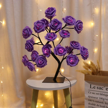 Rose Flower Tree USB Night Lamp - Milan Angelina studios