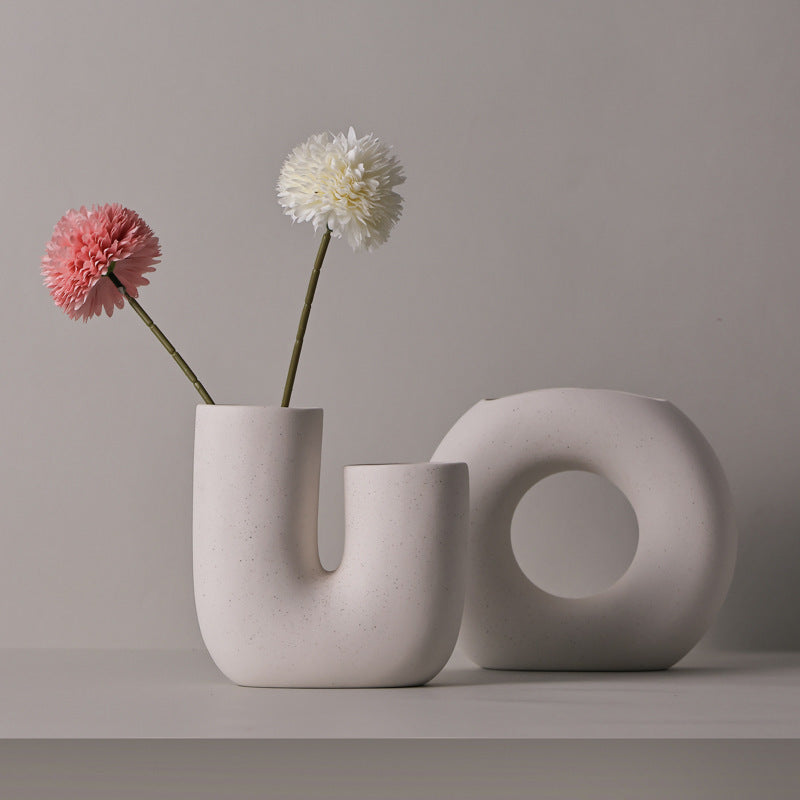 Modern Minimalist Ceramic Vase - Milan Angelina studios