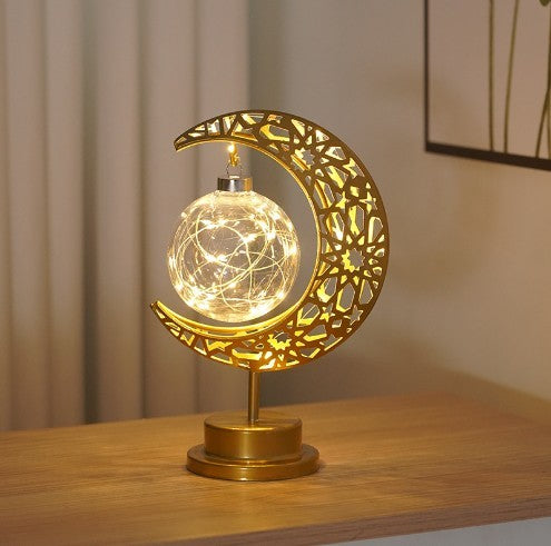 Creative Iron Moon LED Modeling Lamp - Milan Angelina studios