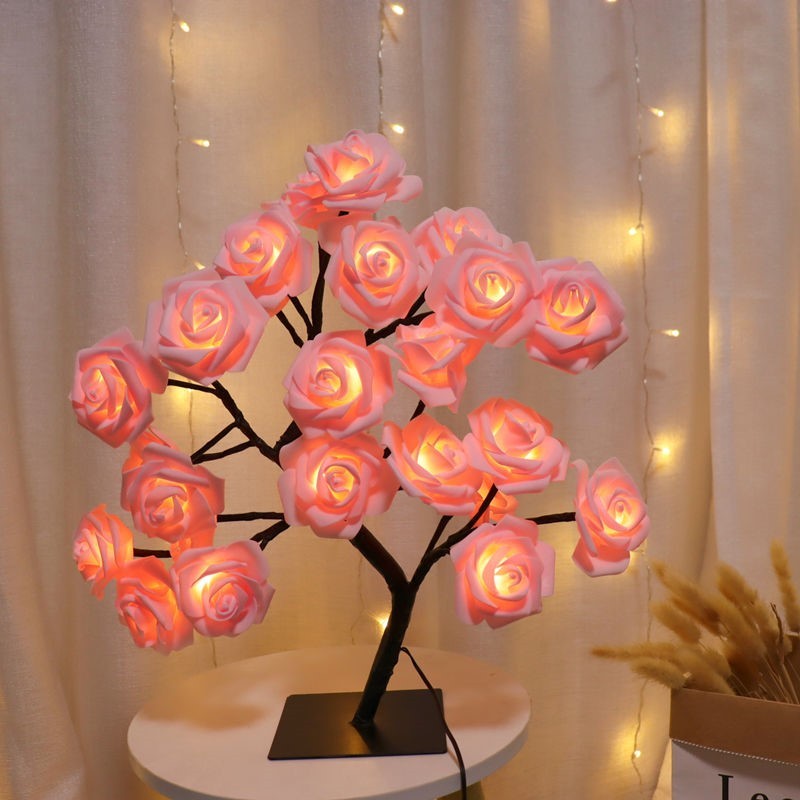 Rose Flower Tree USB Night Lamp - Milan Angelina studios