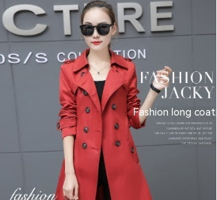 Elegant Slim-Fit Women’s Trench Coat