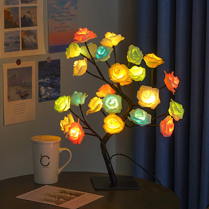 Rose Flower Tree USB Night Lamp - Milan Angelina studios