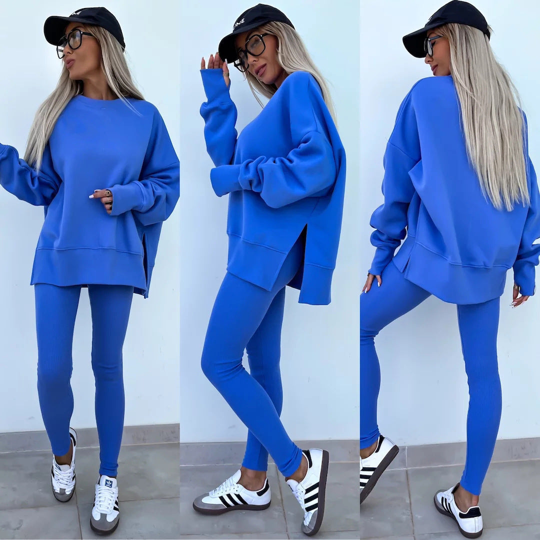 Casual Loose Fit Sweater Suit for Women